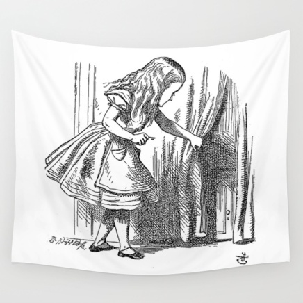 vintage-alice-in-wonderland-looking-for-the-door-antique-book-drawing-emo-goth-fantasy-gothic-tapestries